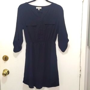 Black shirt style dress